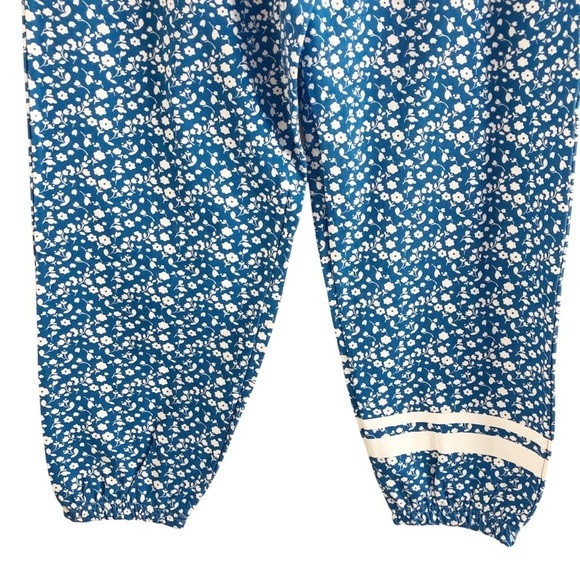 Addison Bay Sweatpants Blue White Floral XL - Picture 8 of 12